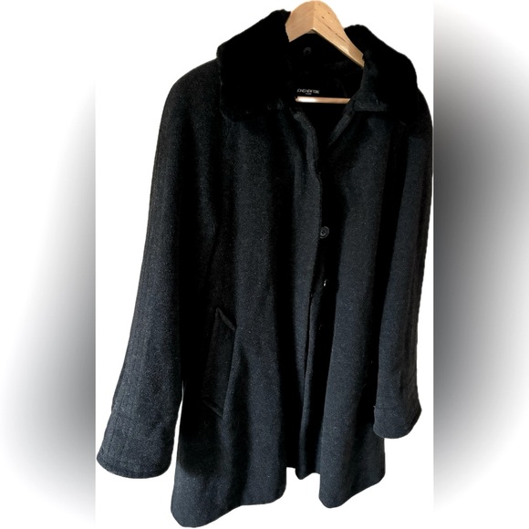 Vintage Jones New York Wool Viscose Blend Coat - Picture 2 of 6